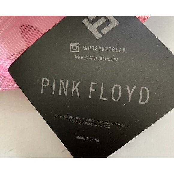 H3 Headwear Pink Trucker Hat Pink Floyd Dark side of the Moon Graphic One Size - Picture 8 of 8